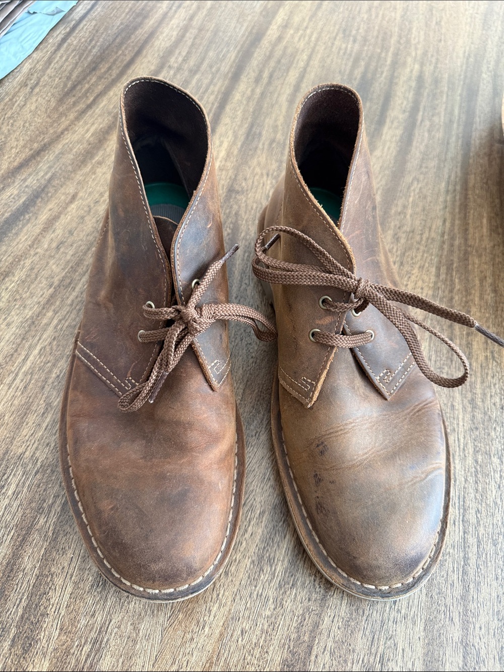 Clarks Brown Leather Chukka Boots